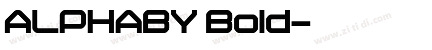 ALPHABY Bold字体转换
